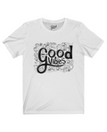 Good Vibes Emoji Decorated T-shirt - Unisex