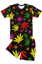 Marijuana Leaf T-shirt - Black