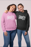 God's plan hoodie - light pink