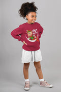 Deep Red Kids Elf Squad Sweatshirt - Unisex