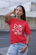 Love Wins Valentine day Unisex you and yours tee
