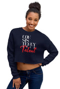 Consistency Over Talent Crop Sweatshirt