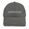 Addicted Signature Distressed Dad Hat - Charcoal